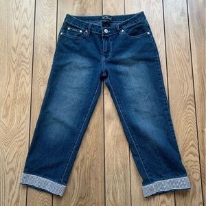 Navy Capri Y2K Jeans